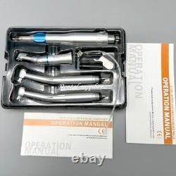Dental High Speed Air Turbine Low-Speed Straight Air Motor 4 Hole Handpiece Kit