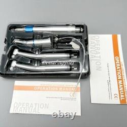 Dental High Speed Air Turbine Low-Speed Straight Air Motor 4 Hole Handpiece Kit