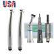 Dental LED High Turbine & Low Speed Handpiece Kit 2/4 Hole Set Dental Tools to