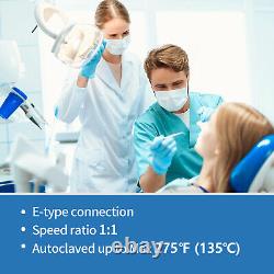 Dental Low Slow Speed Handpiece Contra Angle Push Button E-Type Fit NSK Style US