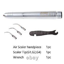 Dental Ultrasonic Air Perio Scaler Handpiece Hygienist 2/4Hole&3 Original Tip to