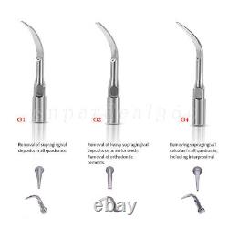 Dental Ultrasonic Air Perio Scaler Handpiece Hygienist 2/4Hole&3 Original Tip to