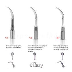 Dental Ultrasonic Air Perio Scaler Handpiece Teeth Hygienist 2-Holes with 3 Tips