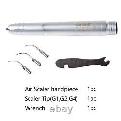 Dental Ultrasonic Air Scaler Handpiece Sonic Perio 2/4Holes & 3 Original Tips st