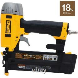 Dewalt 18 Gauge Pneumatic Air Compressor 2 inch Brad Nailer Nail Gun Fastener