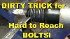 Dirty Trick For Seized Bolts In Nasty Spots