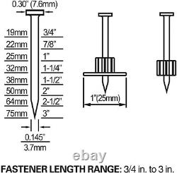 Freeman Pneumatic Single Pin 0 Degree Concrete Nailer Air Tool Nailing Fastener