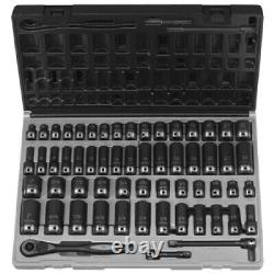 Grey Pneumatic 3/8 Drive Standard and Deep Length Duo-Socket Set 59 Pieces