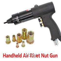 Handheld Air Rivet Nut Gun Pull Gun Riveter Pneumatic Riveting Tool M5-M6