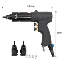 Handheld Air Rivet Nut Gun Pull Gun Riveter Pneumatic Riveting Tool M5-M6