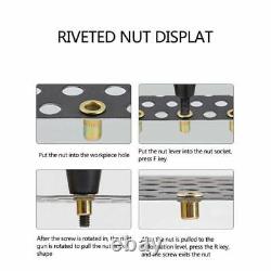 Handheld Air Rivet Nut Gun Pull Gun Riveter Pneumatic Riveting Tool M5-M6