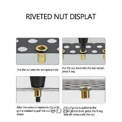 Handheld Air Rivet Nut Gun Pull Gun Riveter Pneumatic Riveting Tool M5-M6