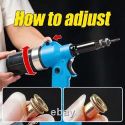 Heavy Duty Air Hydraulic Rivet Nut Tool, Pneumatic Riveter Automatic Rivet Nu