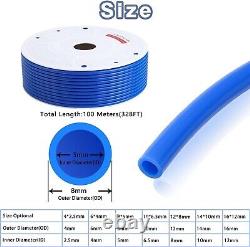 Heavy-Duty Blue PU Tubing 100 Meters Air Hose for Compressor Applications