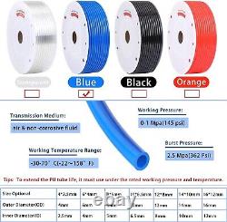 Heavy-Duty Blue PU Tubing 100 Meters Air Hose for Compressor Applications