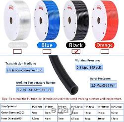 High-Pressure PU Air Hose 10mm OD x 6.5mm ID 262 FT for Industry Applications