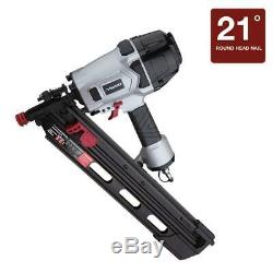 Husky Pneumatic 3-1/2 in 21-Degree Air Framing Nailer Nail Gun Construction Tool