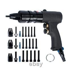 INPANOLS Air Rivet Nut Tool Kit, Pneumatic Rivnut Gun with 1/4'', 5/16'' & 3/