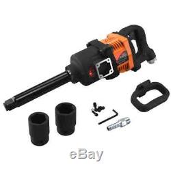 Industrial Air Impact Wrench 1' Pneumatic Compressor Long Shank 1,900ft