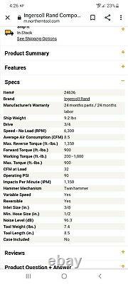 Ingersoll Rand 2145QIMAX Air Impact Wrench 3/4 Dr Pneumatic Gun (BRC2)