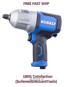 Kobalt 1/2 Pneumatic 1000 ft lbs Air Impact Wrench Tool Gun 1/2-in Drive 0.5 in