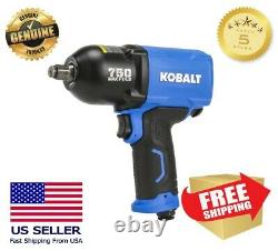 Kobalt Impact Wrench Pneumatic 1/2-in Drive 0.5-in 750ft Air Tool Gun Automotive