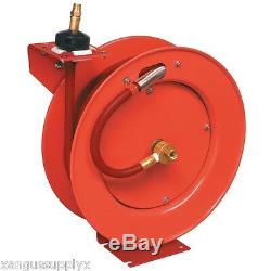 Lincoln Heavy Duty Retractable Shop Air Hose Reel Assembly 50' Foot X 3/8