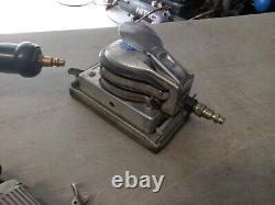 Lot of 4 Air Tools Chicago Pneumatic Devilbiss inline drills and sanders READ