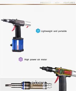 M2308 Nut Rivet Gun Industrial Grade Riveting Tool Pneumatic Rivet Nut Gun #