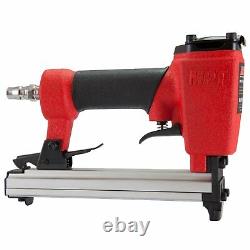 MPT Pro Quality Air Staple Gun Finishing Stapler Tacker Pneumatic Tool with Tail