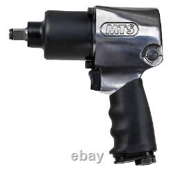 MTS 1/2 Drive Pneumatic Air Impact Wrench, Standard Anvil, Twin Hammer