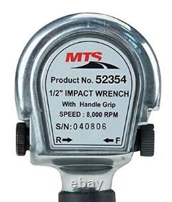 MTS 1/2 Drive Pneumatic Air Impact Wrench, Standard Anvil, Twin Hammer
