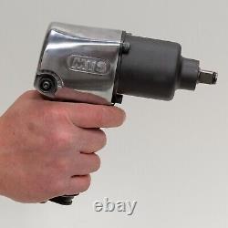 MTS 1/2 Drive Pneumatic Air Impact Wrench, Standard Anvil, Twin Hammer