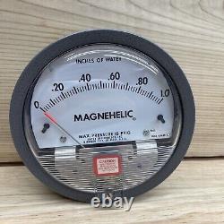 Magnehelic Pressure Gauge, Model 2001 W41 AB LT, Max Pressure 15 PSIG