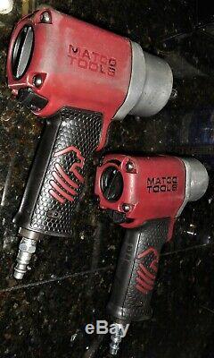 Matco Tools 1/2 3/8 Impact Air Wrench Set Lot Pneumatic Ratchets Mt2220 Mt2769