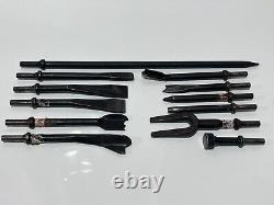 Matco Tools USA 12pc Pneumatic Air Hammer Bit Set Lot with Chisels, Cutters & More