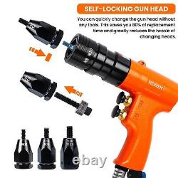 Metric Pneumatic Rivet Nut Tool Rivet Nut Kit M6, M8 5/16 & M10 3/8 Inch Gu