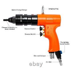 Metric Pneumatic Rivet Nut Tool Rivet Nut Kit M6, M8 5/16 & M10 3/8 Inch Gu
