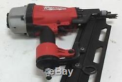 Milwaukee Round Head Framing Nailer 7200-20 with UserManual & 1/4 NPT Air Fitting