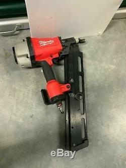 Milwaukee Round Head Framing Nailer 7200-20 with UserManual & 1/4 NPT Air Fitting