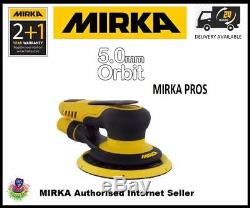 Mirka PROS 650CV 150mm Central Vacuum 5.0mm Air Powered Random Orbital Sander