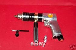 New 1/2 Air Drill Reversible 1/2 Drill Chuck Pneumatic Power Drilling Tools