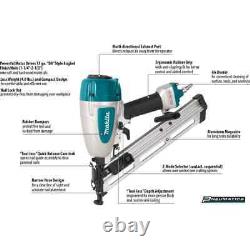 Pneumatic 15-Gauge, 2-1/2 in. Angled Finish Nailer