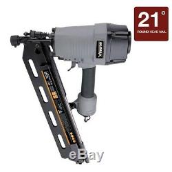 Pneumatic 21 Degree Full Head Strip Framing Nailer Air Tool Nail Gun Lightweight