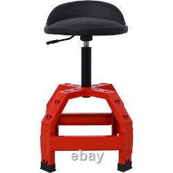 Pneumatic 360 Degree Swivel Stool, Mechanics Rolling Creeper Seat, Heavy Duty Mec