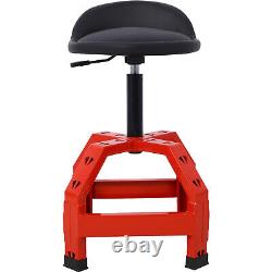 Pneumatic 360 Degree Swivel Stool, Mechanics Rolling Creeper Seat, Heavy Duty Mec