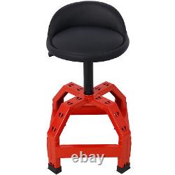 Pneumatic 360 Degree Swivel Stool, Mechanics Rolling Creeper Seat, Heavy Duty Mec