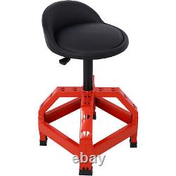 Pneumatic 360 Degree Swivel Stool, Mechanics Rolling Creeper Seat, Heavy Duty Mec