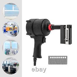 Pneumatic Air Panel Straight Sheet Metal Hole Punch Tool 8mm Hole Puncher+Handle
