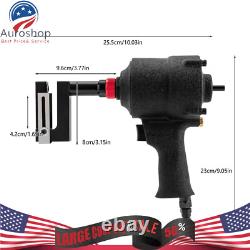 Pneumatic Air Panel Straight Sheet Metal Hole Punch Tool 8mm Hole Puncher+Handle